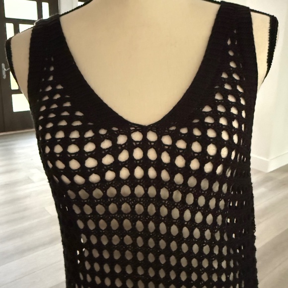 Shade & Shore Crochet Beach Coverup Size M - Picture 4 of 8